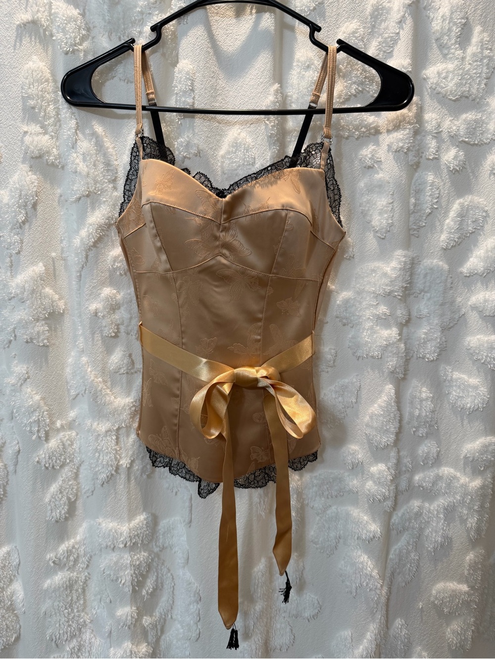 Pleasure State gold peach corset top